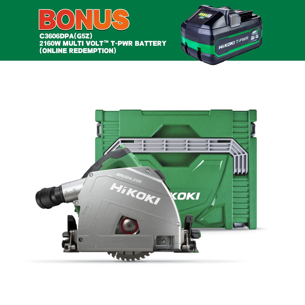 36V Brushless 165mm Plunge Cut Saw Bare Tool C3606DPA(G5Z)