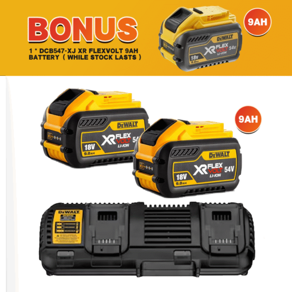 Dewalt DCB132X2-XE DCB132 FLEXVOLT Starter Kit 9.0Ah