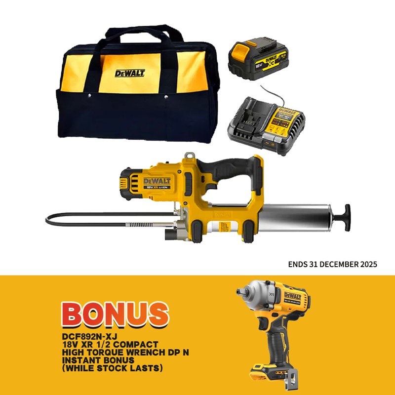 Dewalt DCGG581P1G-XE 18V 5.0AH LI-ION XR GREASE GUN