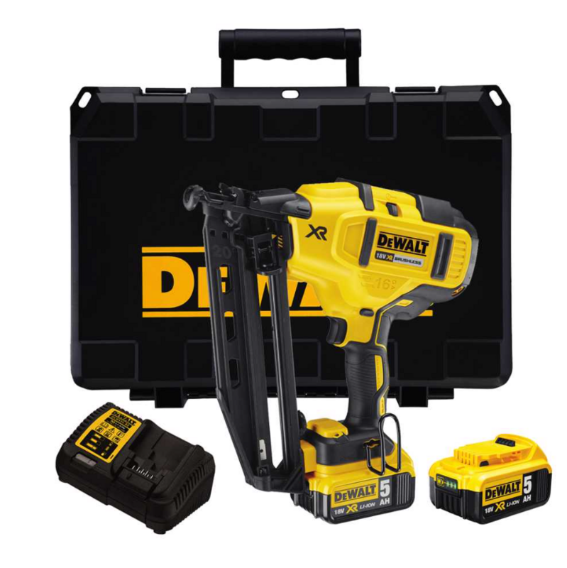 Dewalt Dcn661p2 Xe 18v Xr Li Ion Bl 16ga Finishing Nailer 5ah Kit K