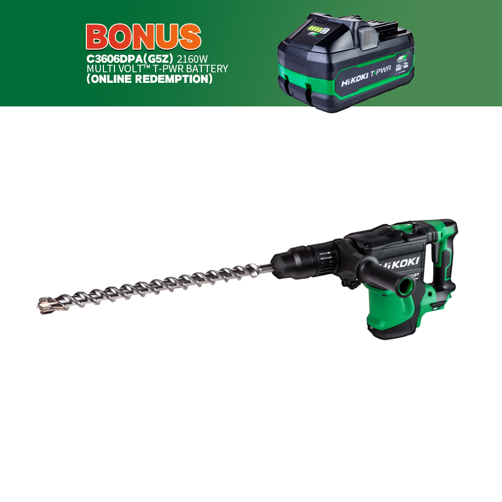 36V Brushless 40mm SDS-MAX Rotary Hammer Bare Tool DH3640DA(G2Z)