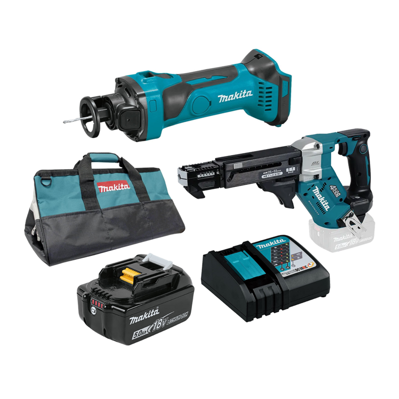 Makita DLX2529T 18V LXT 2PC Drywall 5AH
