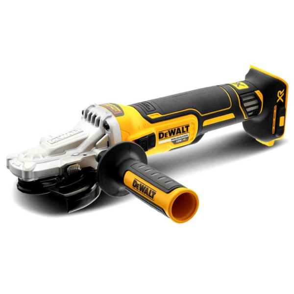 DeWalt DCG405FN-XJ 18V XR Li-ion Cordless Brushless 125mm (5″) Flat Head Angle Grinder – Skin Only