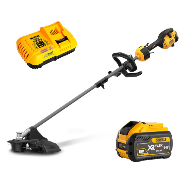 DeWalt DCMAS5713X1-XE 54V 9.0Ah Flexvolt XR Li-ion Cordless Brushless Split Boom Power Head Kit with String Trimmer Attachment