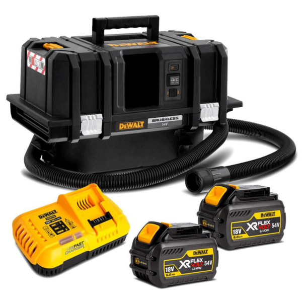 DeWalt DCV586MT2-XE 54V 6.0Ah FlexVolt XR Li-ion Cordless T-Stak M-Class Dust Extractor Vacuum Combo Kit