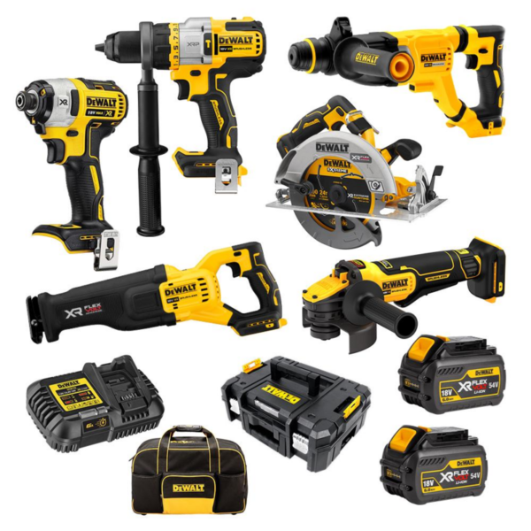 DeWalt DCZ689T2T-XE 18V 6.0Ah FlexVolt Advantage XR Li-Ion Cordless Brushless 6pce Combo Kit