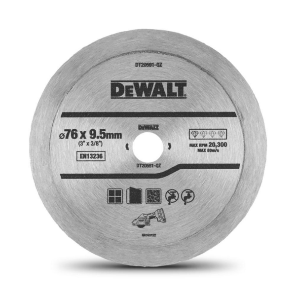 DeWalt DT20591-QZ 5mm Diamond Continouse Tile Blade