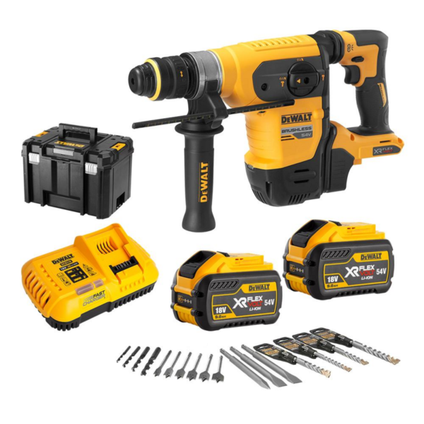 DeWalt DCH417X2-XE 54V 9.0Ah FlexVolt XR Li-Ion Cordless Brushless SDS Plus Rotary Hammer Combo Kit