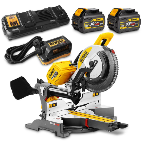 Dewalt DHS780T2A-XE 2x 54V 305mm Flexvolt Mitre Saw KIT