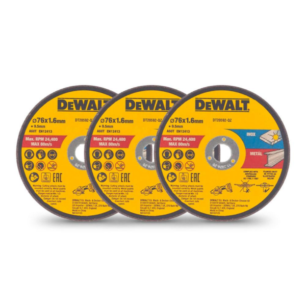 Dewalt DT20592-QZ 75mm Bonded Abrasive Metal Cutting Disc