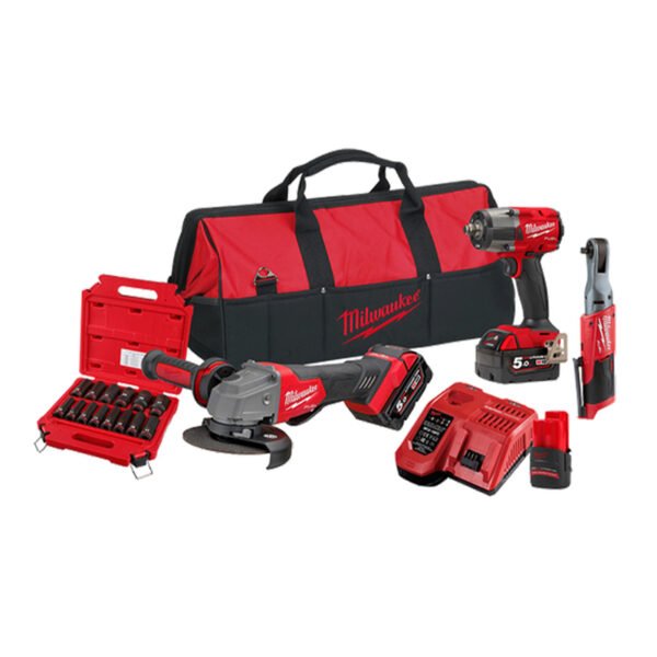 Milwaukee M18FPP3AG523B M18 FUEL™ 3 Piece Power Pack 3AG