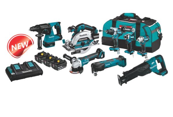 Makita – DLX8058TX1 – 18V LXT Brushless 8 Piece Kit