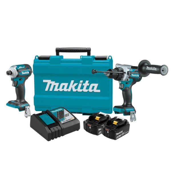 Makita DLX2411T 18V 5.0Ah Li-Ion Cordless Brushless 2pce Combo Kit