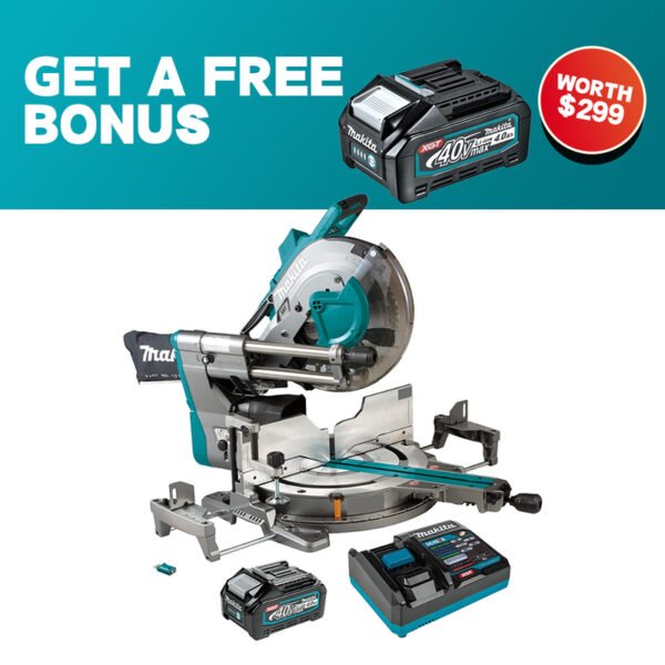 Makita – LS003GM101 – 40V XGT Mitre Saw 305mm 1x4Ah Kit