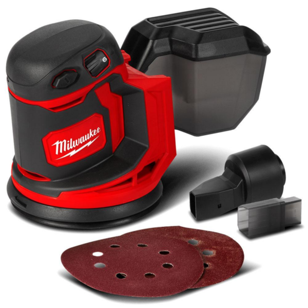 Milwaukee M18BOS125-0 18V Li-ion Cordless 125mm (5″) Random Orbital Sander – Skin Only