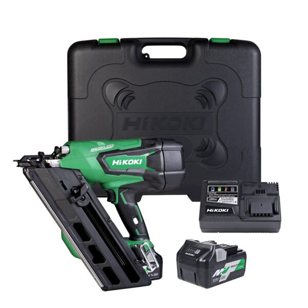 HIKOKI NR1890DBCL(GMZ) 18V Li-Ion Cordless Brushless 90mm  Gasless Framing Nailer Multi Volt  Combo Kit